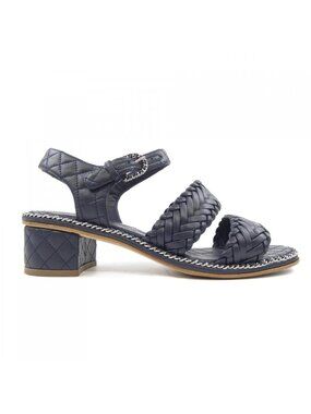 Chanel Sandals Navy 36